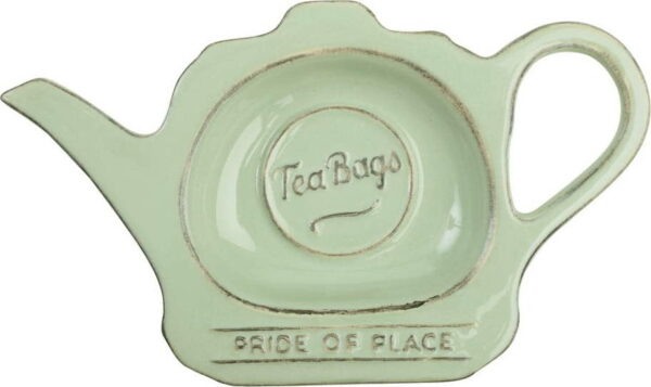 Zelený keramický stojánek na čajové sáčky T&G