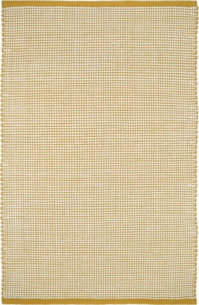 Žlutý koberec s podílem vlny 170x110 cm Bergen -