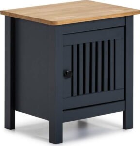 Šedý dřevěný noční stolek
