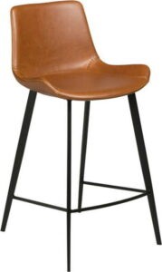 Světle hnědá barová židle z imitace kůže DAN-FORM
