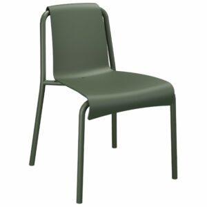 Zelená plastová zahradní židle