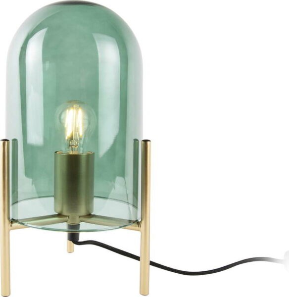 Zelená skleněná stolní lampa Leitmotiv Bell