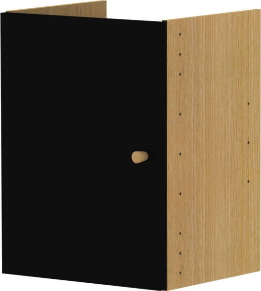 Černá komponenta s dvířky 33x43 cm Z Cube