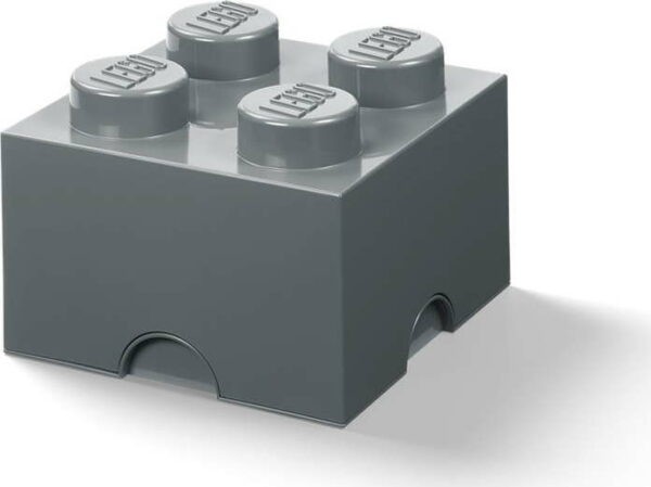 Dětský tmavě šedý úložný box LEGO®