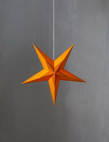 Oranžová vánoční dekorace Star