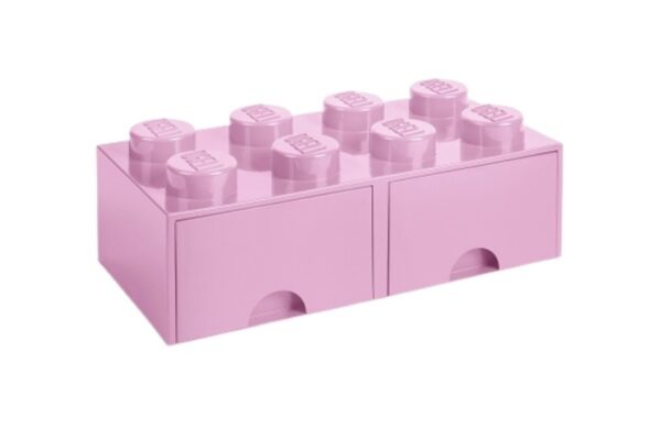 Růžový úložný box LEGO® Storage 25