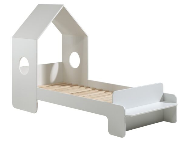 Bílá dřevěná dětská postel Vipack Casami