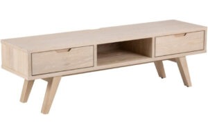 Scandi Přírodní dřevěný televizní stolek Anita