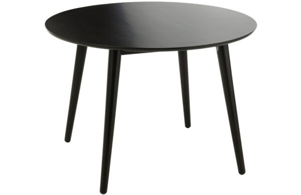 Černý dřevěný jídelní stůl