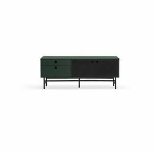 Tmavě zelený TV stolek 140x52 cm
