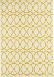 Béžovo-žlutý venkovní koberec Floorita Interlaced