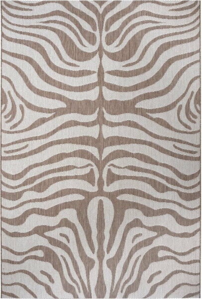 Hnědo-béžový venkovní koberec Ragami