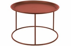 Hoorns Cihlově červený kovový konferenční stolek
