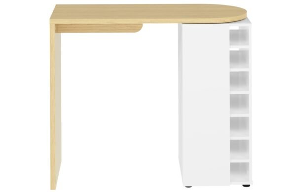Bílý dubový barový stůl