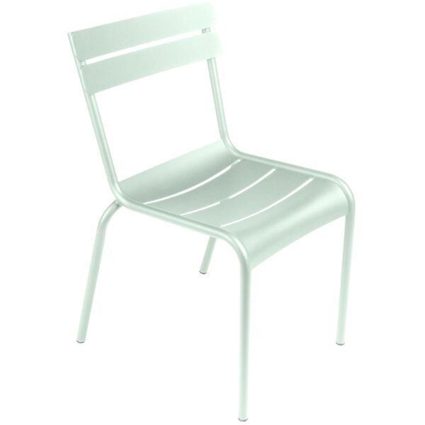 Mátově zelená kovová zahradní židle