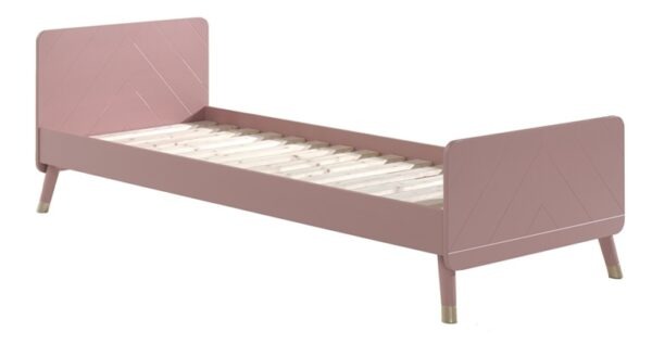 Růžová dřevěná postel Vipack