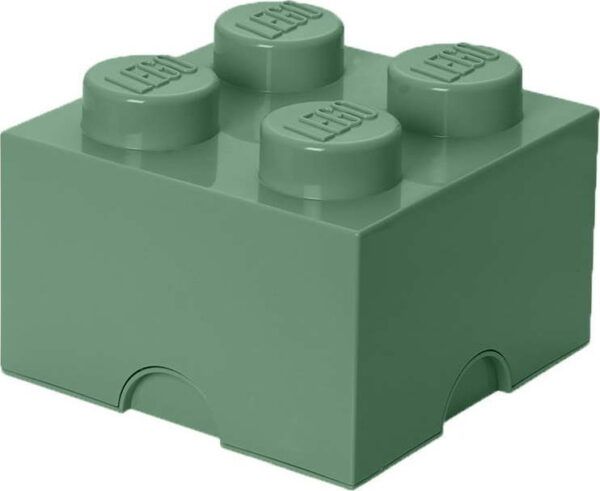 Zelený úložný box čtverec