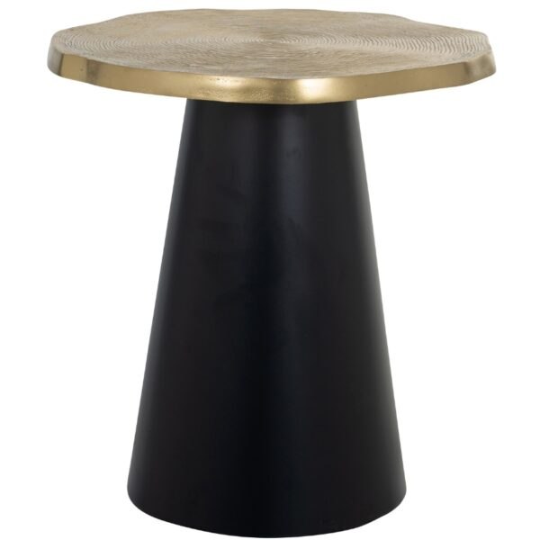 Zlato černý kovový odkládací stolek Richmond