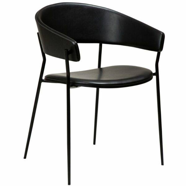 ​​​​​Dan-Form Černá dřevěná jídelní židle DAN-FORM