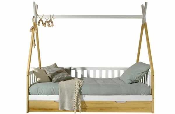 Borovicová postel Vipack Tipi 90 x 200 cm