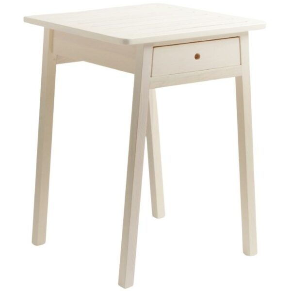 Bílý jasanový zahradní stolek Poom Pinko 56