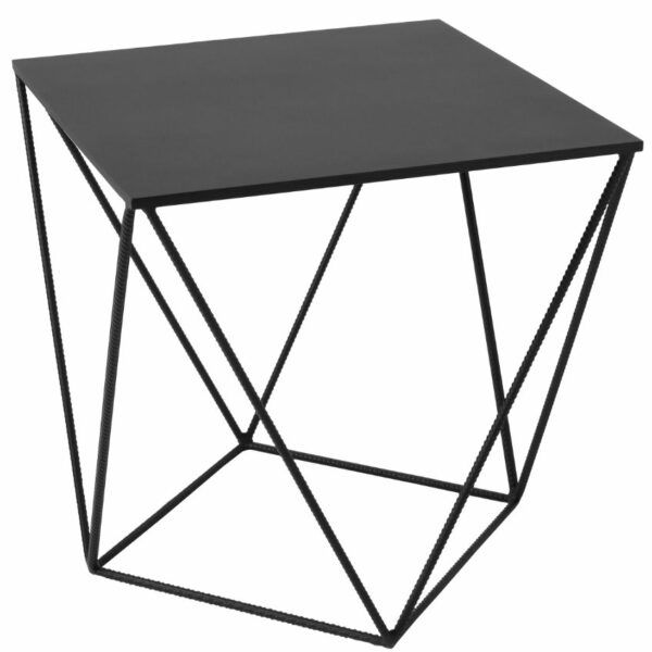 Nordic Design Černý kovový konferenční stolek Deryl