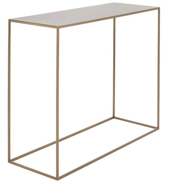 Nordic Design Zlatý kovový toaletní stolek Moreno