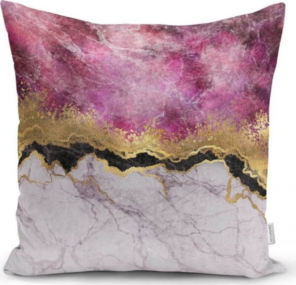 Povlak na polštář Minimalist Cushion Covers Marble With Pink