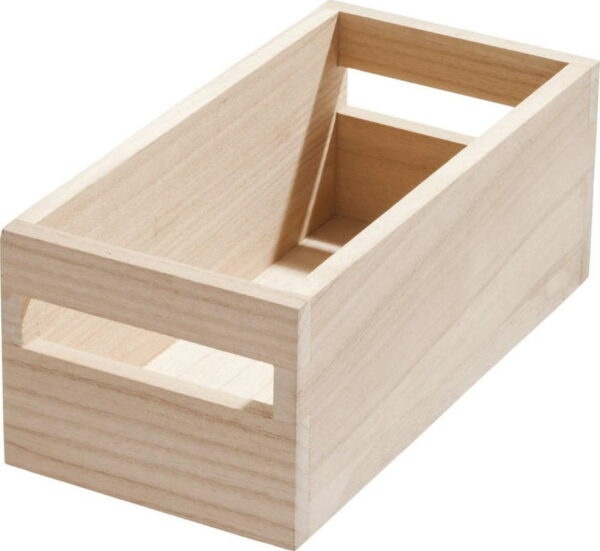 Úložný box ze dřeva paulownia iDesign