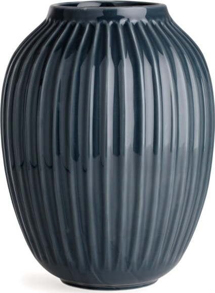 Antracitová kameninová váza Kähler Design