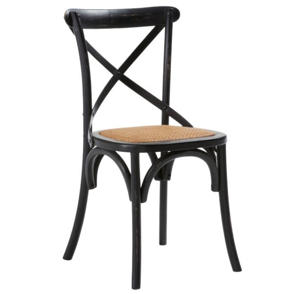 Černá jilmová jídelní židle Kave Home