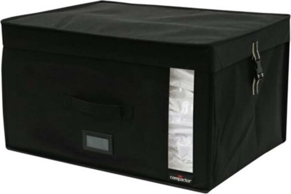 Černý úložný box s vakuovým obalem Compactor