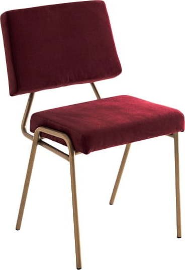 Červená jídelní židle Simple