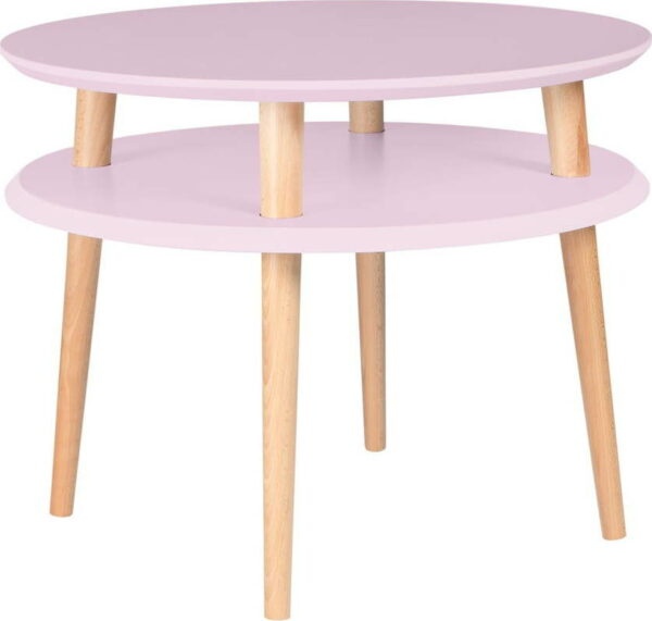 Růžový konferenční stolek Ragaba