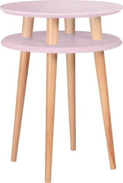 Růžový odkládací stolek Ragaba