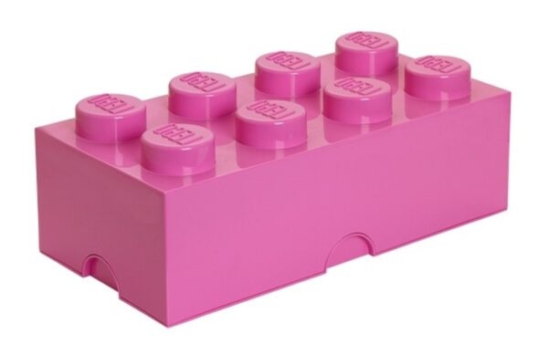 Růžový úložný box LEGO® Smart 25