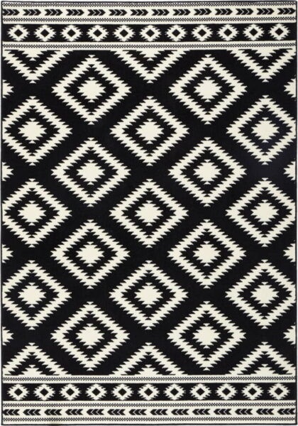 Černo-bílý koberec Hanse Home Gloria