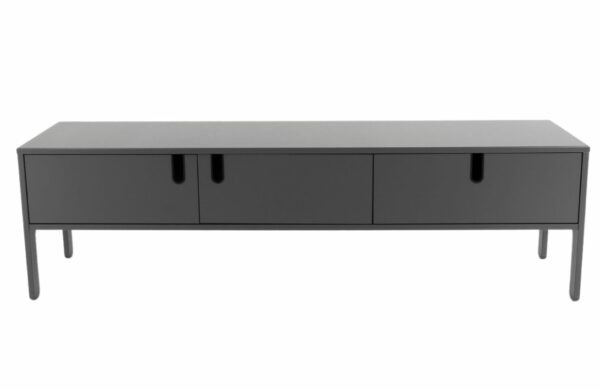 Matně šedý lakovaný TV stolek Tenzo Uno