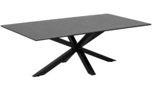 Scandi Černý keramický konferenční stolek Skyline