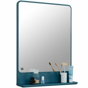 Tmavě modré lakované koupelnové zrcadlo Tom Tailor Color