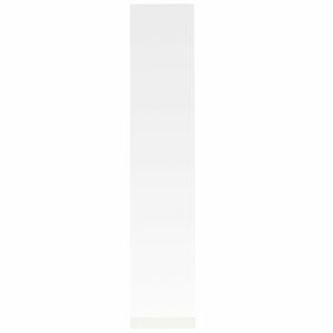 White Label Bílé kovové stojací zrcadlo