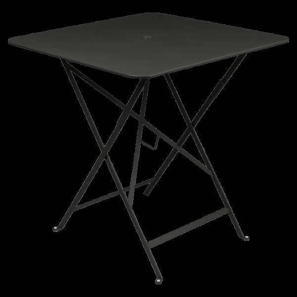 Černý kovový skládací stůl Fermob Bistro