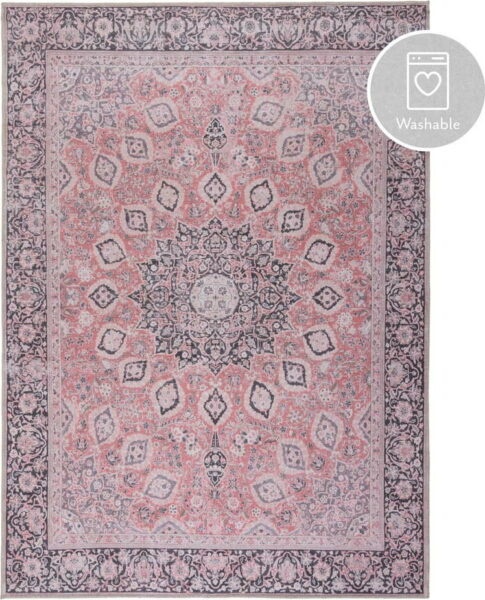 Růžový pratelný koberec 120x170 cm FOLD