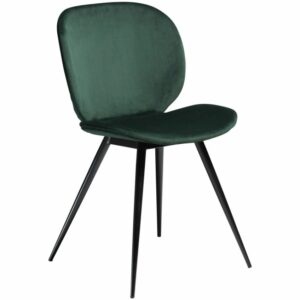 ​​​​​Dan-Form Zelená sametová jídelní židle