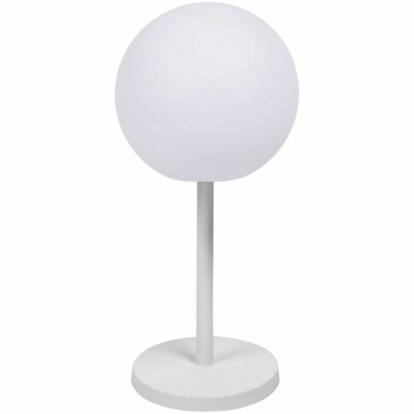 Bílá plastová stolní LED lampa