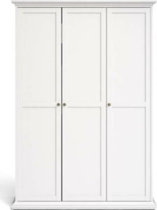 Bílá šatní skříň 139x201 cm