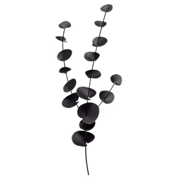 Hoorns Černá kovová nástěnná dekorace Biff 90 x 37