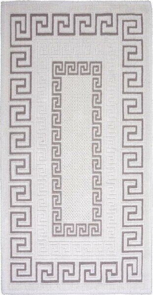 Šedobéžový bavlněný koberec Vitaus