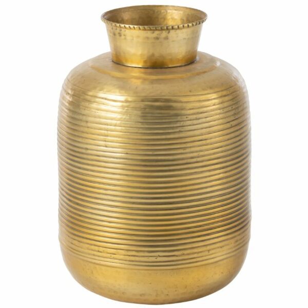 Zlatá kovová váza J-line Ringot