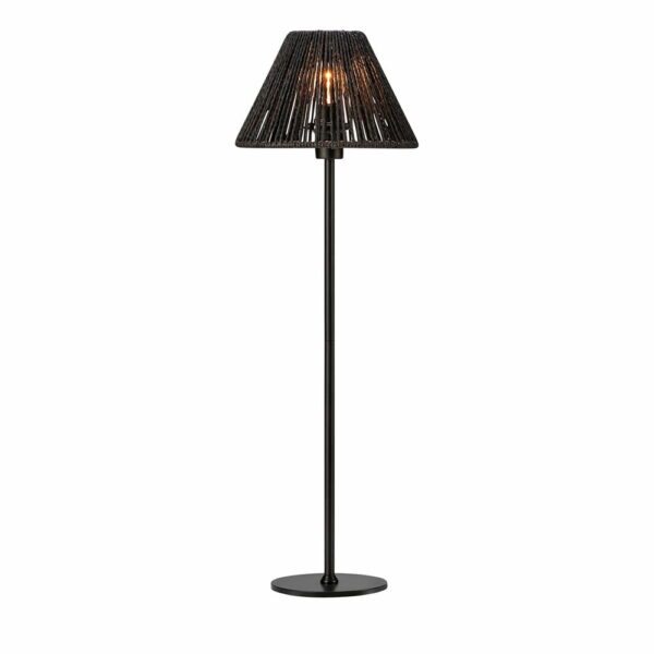 Černá stojací lampa Corda -